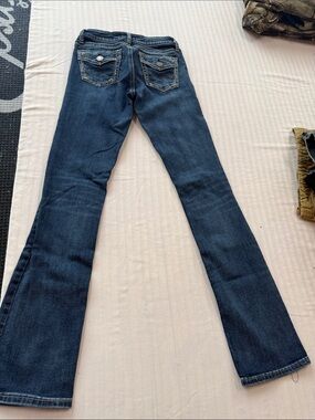 Silver Jeans Dark Blue Flare Stretch Denim
